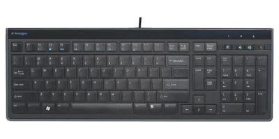 Advance Fit Slim USB Wired Keyboard, Black - K72357UK - Image 1 of 2