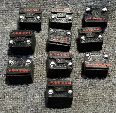 LMH Detail Part BATTERY Car Truck 6V 12V BATTERIES Auto O On3 On30 10 Piece S1 - Image 1 of 3