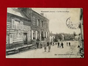 CPA 80 OISEMONT (Somme) - La Rue de la Poste - Imagen 1 de 2