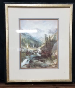 "Mountain of the Holy Cross" Print by Thomas Moran Framed - Picture 1 of 17
