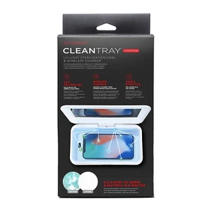 KeySmart CleanTray™ Charge Bezprzewodowe ładowanie Sterylizator światła UV, biały - Zdjęcie 1 z 2