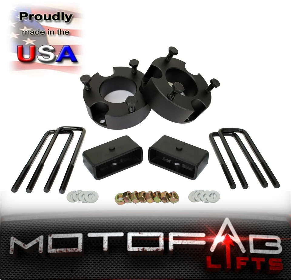2005-2023 serve para Toyota Tacoma 3" dianteiro 2" kit de elevação de nivelamento traseiro 4WD 2WD FABRICADO NOS EUA - Imagem 1 de 4