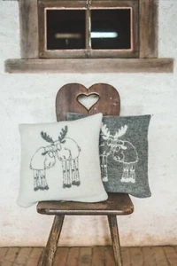 Pillow Cushion 100% Wool Cover Anti-allergic 16x16" Decorative Bed Couch Sofa EK - Picture 1 of 12