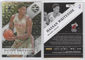 2015-16 Panini Limited Spotlight Silver /49 Hassan Whiteside #71