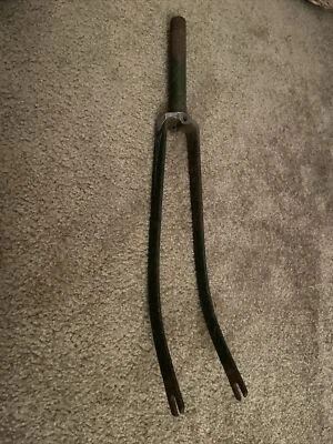 Vintage Schwinn Heavy Duty Fork Green W/ Headstock 1" Threaded For 26" Wheels - Image 1 of 4