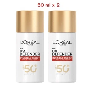 L'Oreal Paris UV Defender Invisible Fluid SPF50+ PA++++ Sunscreen 50 ml./ 2 Pcs. - Picture 1 of 9