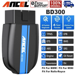 ANCEL BD300 Fit for BMW Fit for Mini All System Bluetooth Car Diagnostic Tool US - Picture 1 of 11