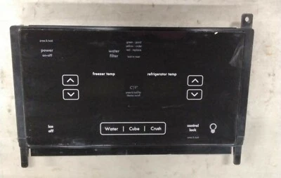 Exhibición dispensadora de refrigerador Frigidaire y parte superpuesta # 242034101 Foto 1 de 3