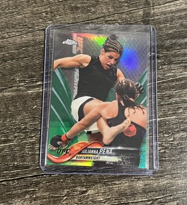 Julianna Pena 2018 Topps Chrome UFC Green Refractor /99