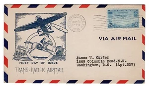 C20 FDC Pan-American Clipper San Francisco CA -  Planty #43 - Picture 1 of 2