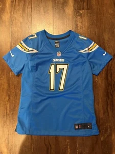 Nike On Field NFL Los Angeles Chargers Jersey #17 Phillip Rivers Women’s Size L  - Picture 1 of 3