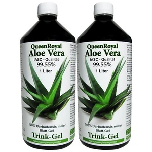 QueenRoyal Aloe Vera Trink Gel 99.55% pur 2 Liter Sparpack. 30036-W - Bild 1 von 5