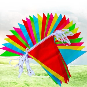 Colorful String Flags Multicolor Pennant Banner Festival Pendant - Picture 1 of 11