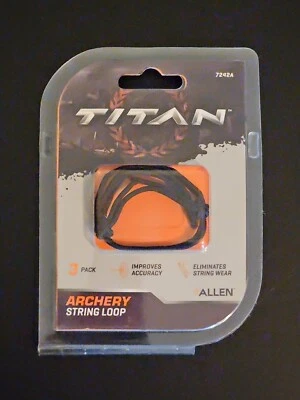 Titan String Loops for Archery Bowstrings, 3-Pack, Black - Image 1 of 2