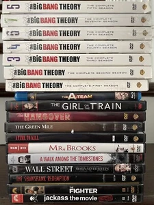 *LOT 18 Various & Bang Theory 1,2,3,4,5,7 & Duplicate 5 (3 New Sealed) DVDs Blu - Picture 1 of 2