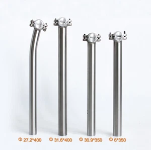 22.2/25.4/30.9/31.6/31.8/34.9mm Titanium Bicycle Seat Post Seat Tube 350/400mm - Picture 1 of 34