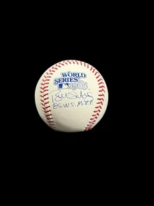 BRET SABERHAGEN FIRMADO AUTOMÁTICO MLB 1985 SERIE MUNDIAL BÉISBOL CON INSCRIPCIÓN CERTIFICADO JSA - Imagen 1 de 1