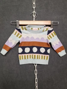 Gorman Playground Baby Sweater 3-6M Multicolor Knit Pullover Unisex - Picture 1 of 10