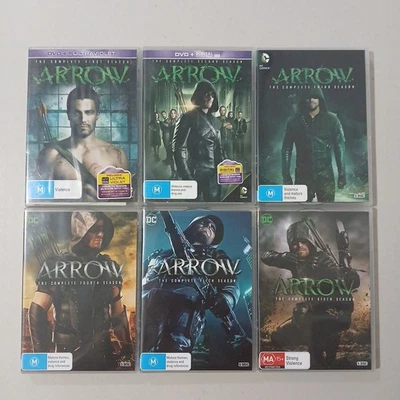 Arrow Complete Dvd Seasons 1-6 PAL Region 4 x30 Discs  - Image 1 of 4