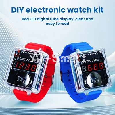 DIY Electronic Kit LED Digital Watch Kit DIY Clock Soldering Project Practice - Image 1 of 4