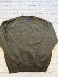 Polo Ralph Lauren Pullover Large olivgrün Rundhals 100% Baumwolle klassisch - Bild 1 von 7