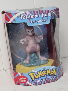 1998 Applause Pokemon Banks #150 Mewtwo Limited Edition Bank unbenutzt - Bild 1 von 9