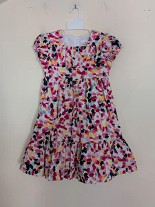 Hannah andersson Dress Girl's 110Sz 5 Pink Blend Lined Ruffle Gathered - Picture 1 of 11