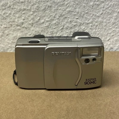 Pentax Espio 90 MC / Point & Shoot Analogkamera Silber - Funktionsfähig - Bild 1 von 4