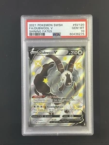 2021 Pokemon Schwert Schild Dubwool V Shining Fates #SV120/SV122 PSA 10 - Bild 1 von 1