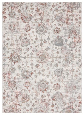 2x7 United Weavers Brown Floral Petals Runner 4540 20258 - Aprx 2' 7" x 7' 4" - Image 1 of 2