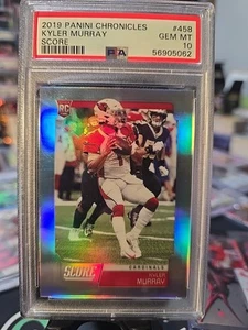 Panini Chronicles Kyler Murray Score Rookie 2019 plata PSA 10 gemas como nuevo RC # 458 - Imagen 1 de 2