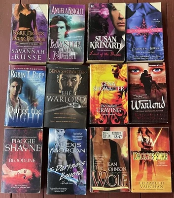 Lot of 12 Paranormal Romance Paperback Books Shayne / Showalter & More - GOOD  Foto 1 de 4