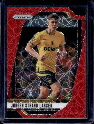 2024-25 Prizm Premier League Jorgen Strand Larsen Red Lazer #21/49 Wanderers - Image 1 of 2