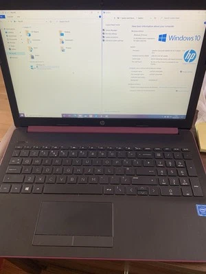 HP purple laptop 1tb hdd 4 gb ram win 10 64bit  W - Image 1 of 4