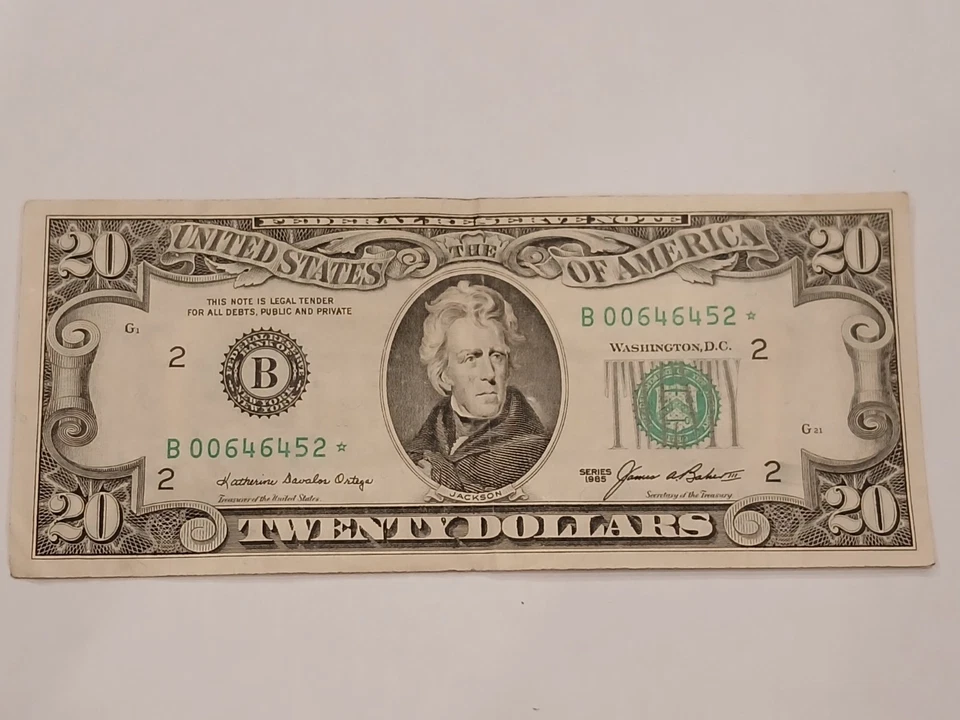 1985 Series 20 Dollar Bill StarNote /New York - Image 1 of 4