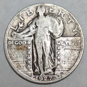 Cuarto de plata P Standing Liberty 1927 - Imagen 1 de 3