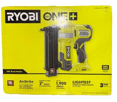 Nueva clavadora inalámbrica RYOBI ONE+ 18V 18 calibre AirStrike Brad P321 Foto 1 de 3