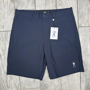 Eastside Golf Tech Shorts Navy Blue Outdoor Logo Pockets NWT Non-Slip Waist 32 - Picture 1 of 10