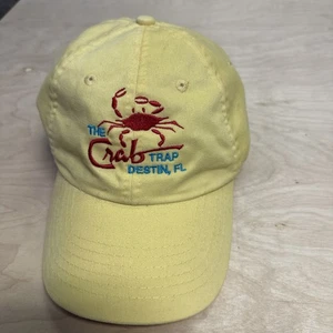 Yellow The Crab Trap Destin Florida StrapBack Hat - Picture 1 of 5