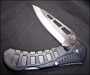 Milled 3.5" Drop Point Blade New Pocket Folding Knife Lock Back Camping Work OTO - Picture 1 of 6