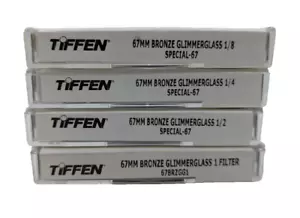 Tiffen 67mm Bronze Glimmerglass 1/8, 1/4, 1/2 & 1 Filter Set - 4 Filters - Picture 1 of 9