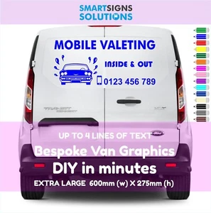 DIY  Van Graphics Custom Business  Self-adhesive Vinyl Sign Sticker Decal - Picture 1 of 7