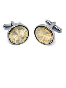 Mercedes Design Cufflink pair I Personalised Stylish Cufflinks for Men - Picture 1 of 9