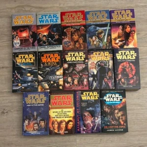 Vintage Star Wars Paperback Books Lot Of 14 - Foto 1 di 1