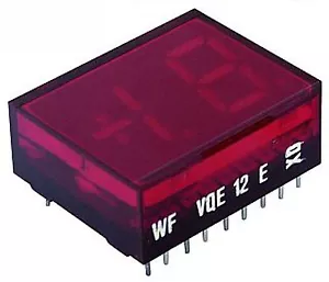VQE12 E rot 9-Segment-LED-Anzeige Lichtschachtanzeige VQE 12 E RFT 1 1/2stellig - Bild 1 von 2