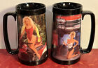 Lot Of 2 Vintage Snap-On Tools Pinup Girl Thermo Serv Mugs