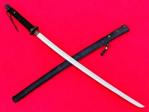 Vintage Military Japanese Sword Samurai Katana Army Equip Signed Blade Number Ra - Picture 1 of 18