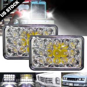 2Pcs 4x6" H4 LED Headlight Sealed Beam H4652 H4651 H4656 H4666 H6545 Work Light - Picture 1 of 12