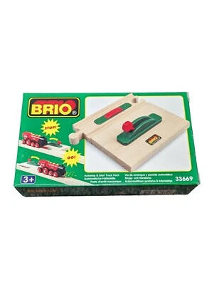 BRIO Autostop & Start Track Pack Wood Train Railway Accessory Model 33669 New - Image 1 of 4