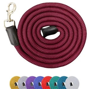 Cuerda de plomo de caballo de nailon de 9 pies - 3/4" de grosor, fuerte y cómoda con Bull Snap - Imagen 1 de 11